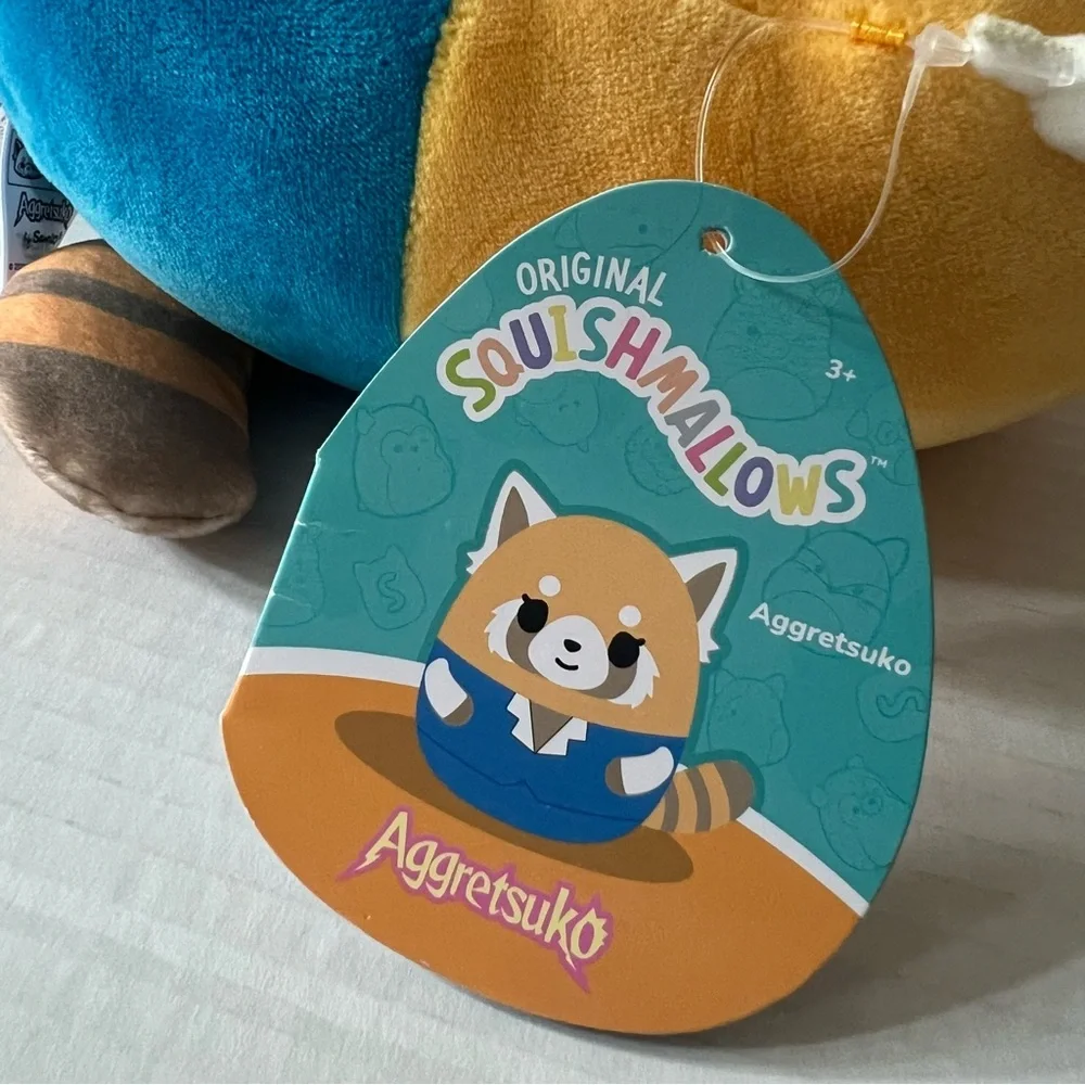 Squishmallows KellyToy Sanrio Aggretsuko Fox 8in Soft Plush Stuffed Toy Animal